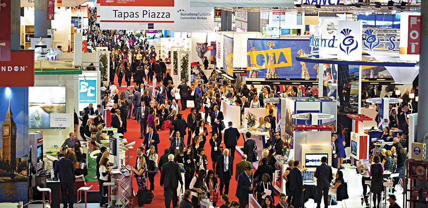The show floor at EIBTM - The Global Meetings & Incentives Exhibition. Credit: EIBTM