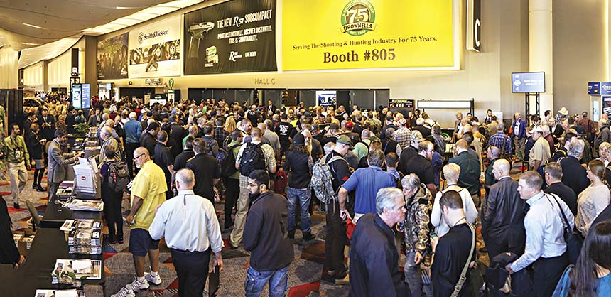 The National Shooting Sports Foundation brought more than 67,000 attendees to the Sands Expo & Convention Center in January for the Shot Show. The show will be held at Sands through 2018. Credit: NSSF