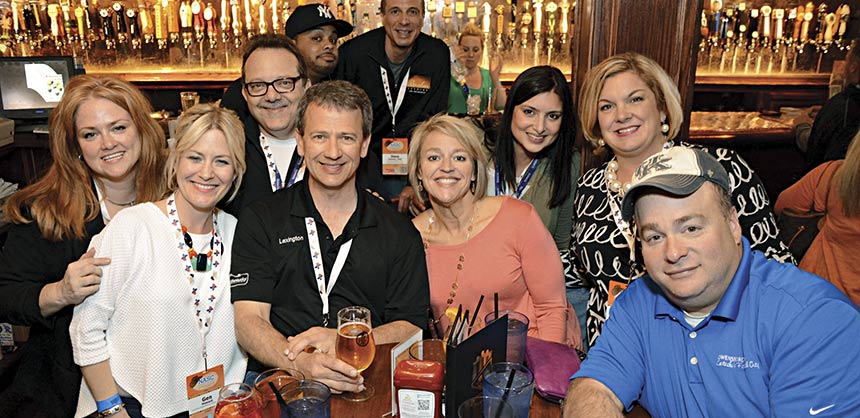 Attendees of this year’s NASC Sports Event Symposium in Oklahoma City enjoy a visit to TapWerks (top) in the Bricktown entertainment district. Credit: WonderWorks Studios