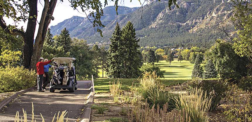 What could be better than a round of golf at The Broadmoor amid the splendor of the Rocky Mountains? Credit: The Broadmoor