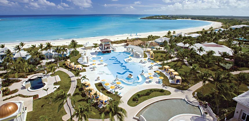 All-inclusive resorts that offer unlimited activities like Sandals Emerald Bay in Exuma are great options for tight budgets.
