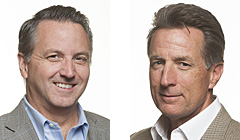 Gus Vonderheide (left), chairman of the MPI Foundation Global Board of Trustees; and Kevin Kirby, chairman of the MPI Board of Directors.