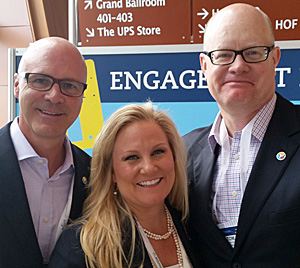 (Left to right) Jay Burress, president and CEO of the Anaheim Orange County Visitor & Convention Bureau; Casandra Matej, director, San Antonio Convention & Visitors Bureau; and Tom Noonan, president and CEO of Visit Baltimore.