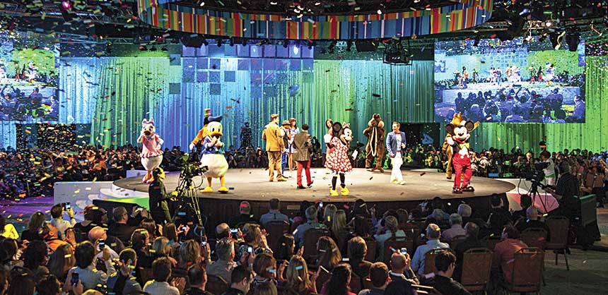 An opening event for a corporate conference at Disney’s Contemporary Resort.