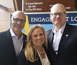 “Synchronicities” members (left to right) Jay Burress, president and CEO of the Anaheim Orange County VCB; Casandra Matej, director, San Antonio CVB; and Tom Noonan, president and CEO of Visit Baltimore.