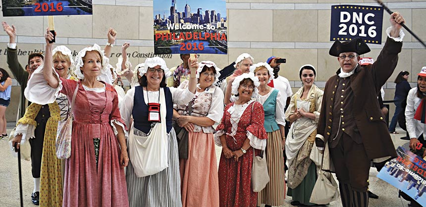 The City of Brotherly Love showcased its colonial heritage for the DNC’s site visit. Credit: PHLCVB/www.meetPHL.com