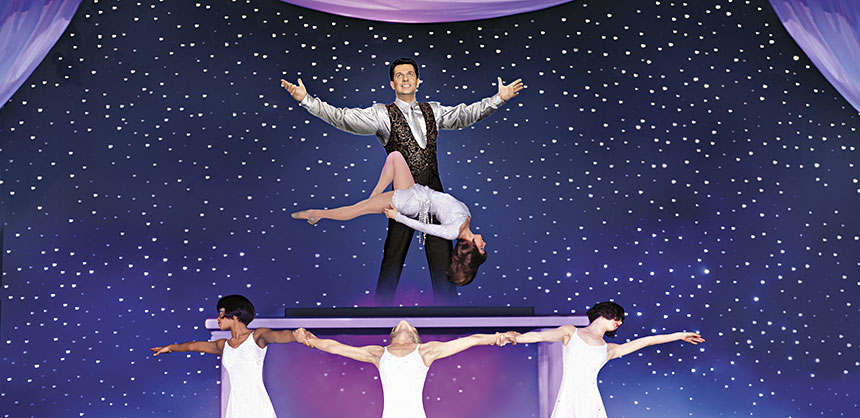 Magician and event producer David Thomas’ Shows in a Box customizes entertaining stage shows for corporate groups. Credit: David Thomas/Shows in a Box