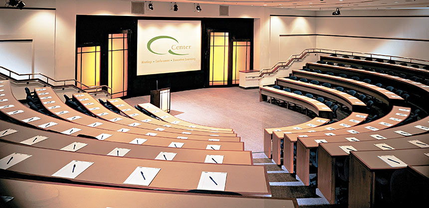 The amphitheater at the IACC-certified Q Center in St. Charles, Illinois.
