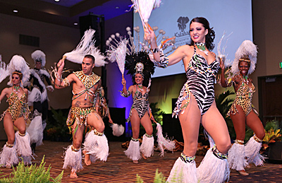 Hardrive Productions out of Orlando, Florida puts on a heart-pounding African performance for the grand opening of the Africa-themed Kalahari Resort in the Pocono Mountains.