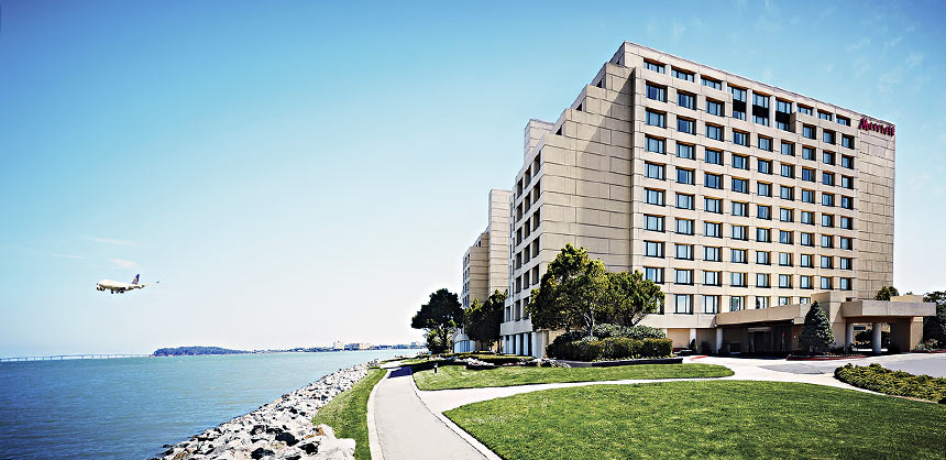 The recently renovated San Francisco Airport Marriott Waterfront also is home to Marriott Hotels’ first M Club Lounge.