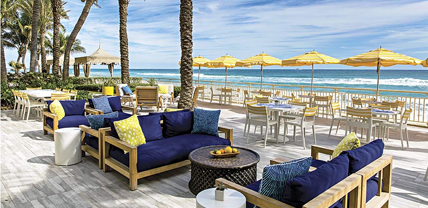 The new Breeze Ocean Kitchen restaurant at Eau Palm Beach Resort & Spa.