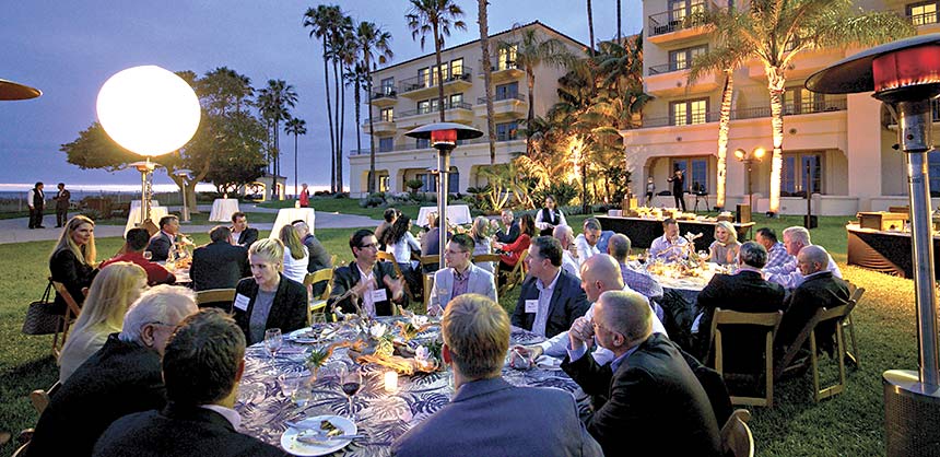 Participants in TD Ameritrade's June 2016 Elite LINC conference enjoy the ambience at The Ritz-Carlton, Laguna Niguel.