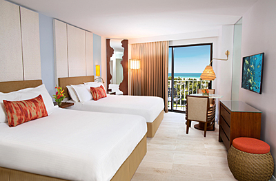 The Corals Atlantis guest room.