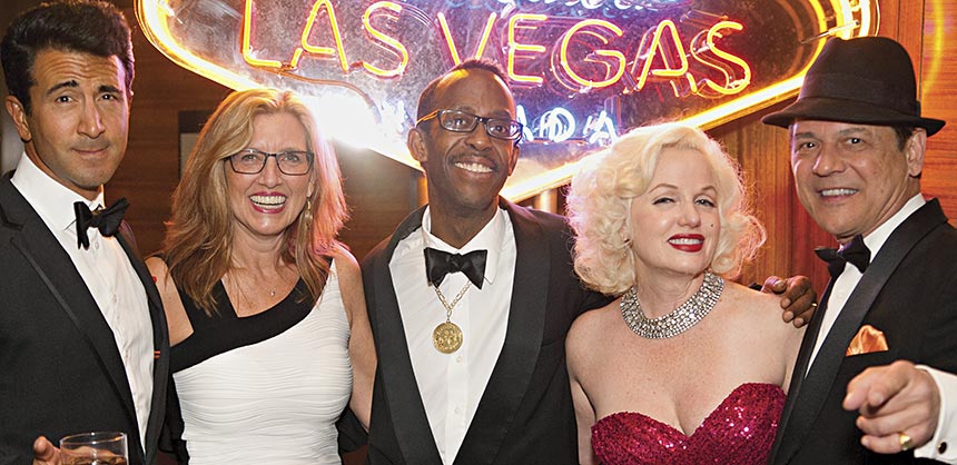 A “Rat Pack” themed event created by Incentives by Design brought back the glamour of Las Vegas’ heyday in the ‘60s, not to mention a memorable night for attendees. Credit: Open Window Productions
