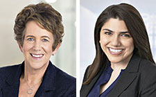 Laurie E. Sherwood (l) and Sadaf A. Nejat.