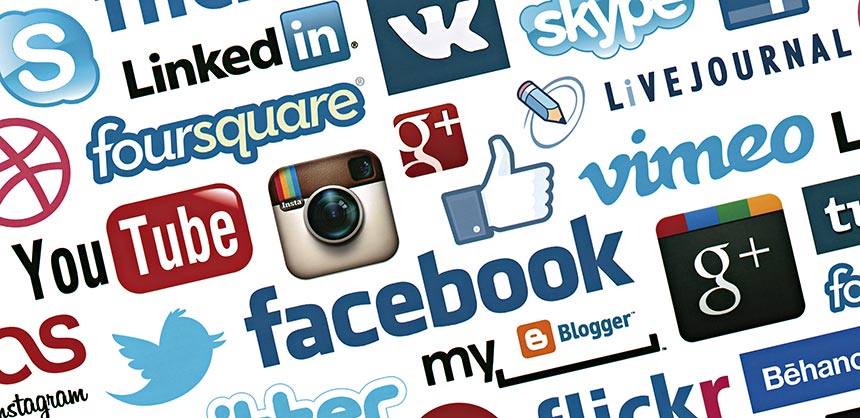 Social Media Logotype Background