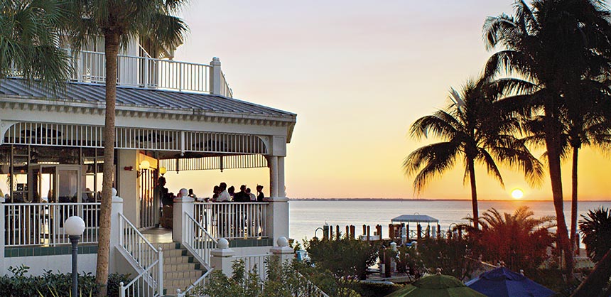 Spectacular sunsets make for memorable meetings at the Sanibel Harbour Resort & Spa in Fort Myers, Florida.