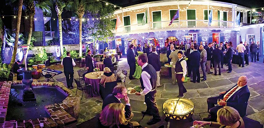 The intimate courtyard of Broussard’s, an iconic New Orleans restaurant since 1920. Credit: ©Barrett DeLong-Church, courtesy of Hosts New Orleans