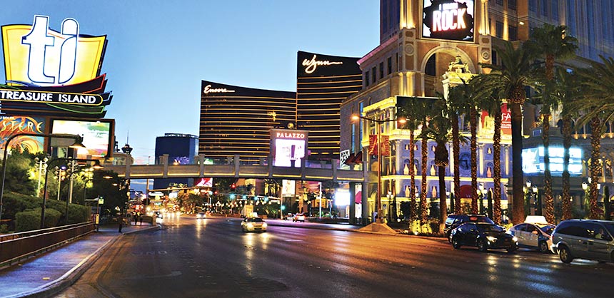 The Las Vegas Strip. Credit: Las Vegas News Bureau