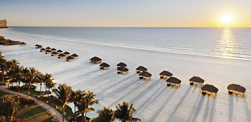 This view from the JW Marriott Marco Island Beach Resort & Spa displays some of the reasons Florida is popular with meeting and event planners. Credit:  Jeff Herron