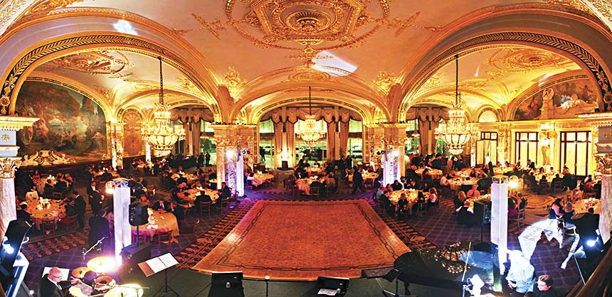 The Castle Group planned this glitzy evening at the famous Hotel de Paris in Monte Carlo featuring live entertainment. Credit: The Castle Group