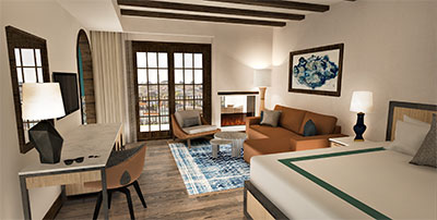 Guest rooms at the Kona Kai