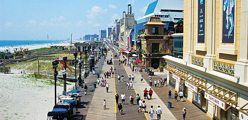 Atlantic City's world-famous Boardwalk.