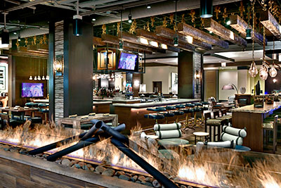 Fire in the hotel's Dust Cutter bar.