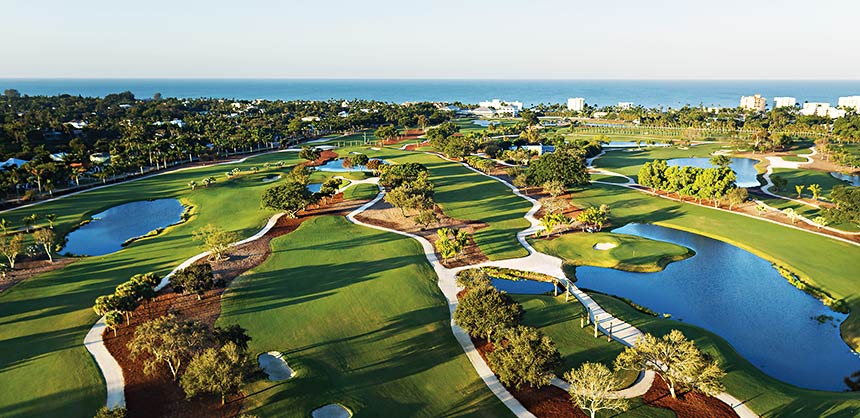 The Naples Beach Hotel & Golf Club has undergone more than $50 million in enhancements over the last few years including renovation of the championship golf course.