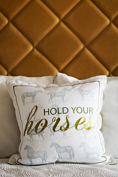 The Galt House Hotel's signature pillow.