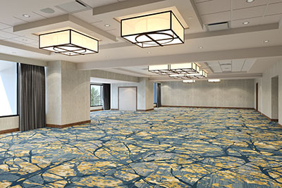 Marriott Atlanta Perimeter Center king and queen ballroom rendering.