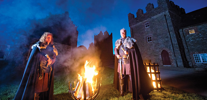 Winterfell is the backdrop for HBO’s “Game of Thrones” — filmed on the grounds of the 18th century Castle Ward, Downpatrick, Northern Ireland. Credits: Tourism Northern Ireland