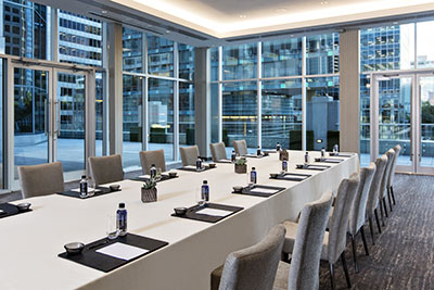 Meeting space in the Trump International Hotel Tower Vancouver.