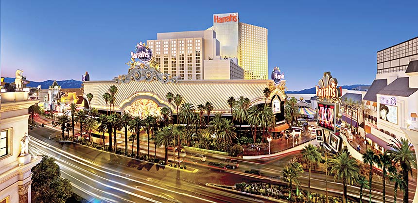 Harrah’s is a popular resort for many meeting planners, whether it be the Las Vegas location (shown) or the Lake Tahoe property.  Credit: Caesars Entertainment