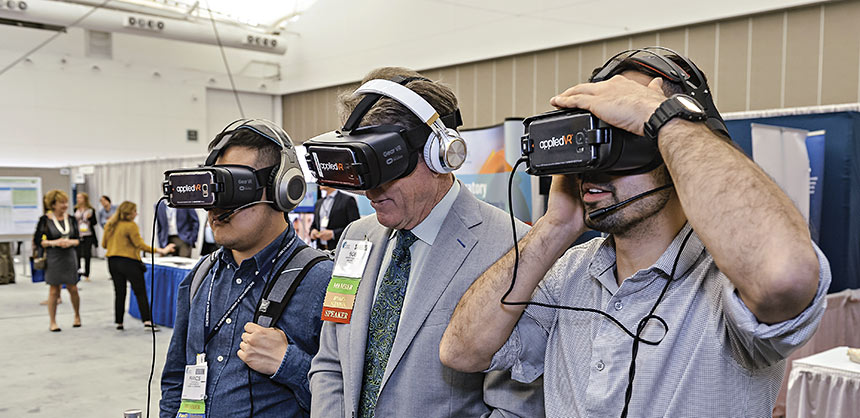 Live demos, such as virtual reality, are popular for sponsorship. Using the sponsor’s equipment, there is promotional value beyond just a logo display. Credit: Julie Ichiba