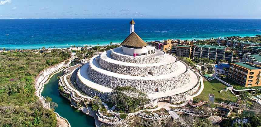 Hotel Xcaret México has a nearly 13,000-sf Convention Center, and its Xpiral Room covers nearly 19,000 sf.