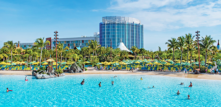 Universal Orlando Resort’s Cabana Bay Beach Resort features Waturi Beach  and other activities for attendees, and their families, to enjoy. Florida offers hundreds of various venues delivering something for any taste.