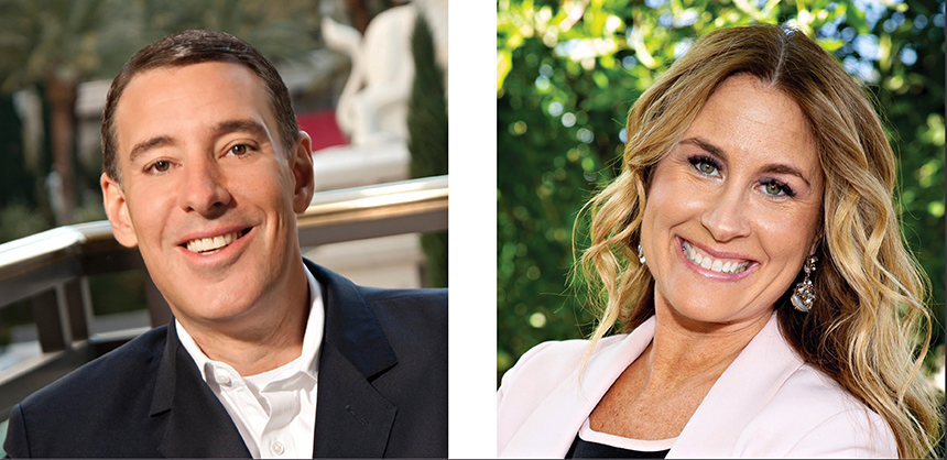 From Left: Michael Massari, Caesars Entertainment; Stephanie Glanzer, MGM Resorts International