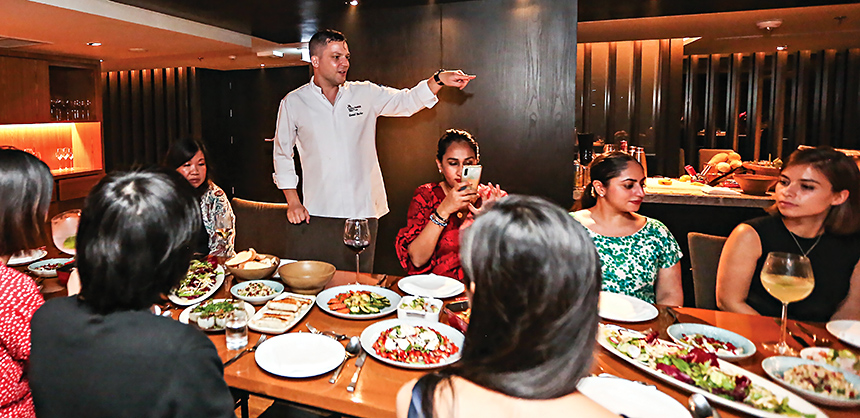 Daniel Bucher, executive senior sous chef at Bangkok Marriott Marquis Queen’s Park, relies on his client’s vision for menus.