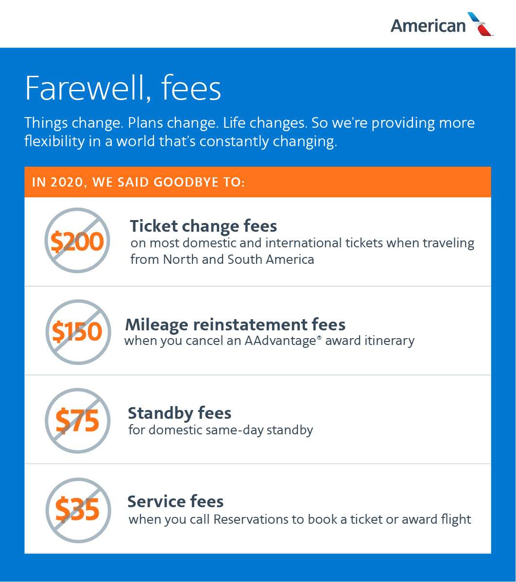 American Airlines Drops Nearly Every Change And Reservation Fee www