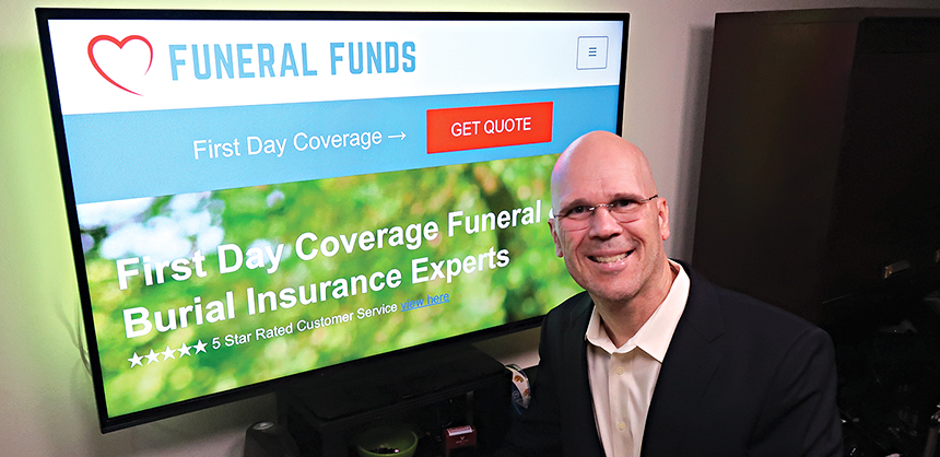 Randy VanderVaate, president and owner of Funeral Funds, says the No. 1 thing on his list when working from home is making sure he has privacy. “You will likely have many distractions during work hours.”