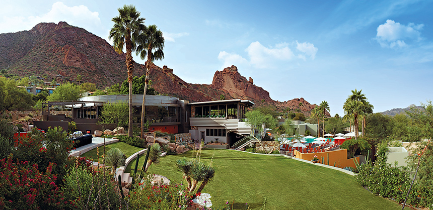 Sanctuary Camelback Mountain Resort and Spa offers awe-inspiring views of Paradise Valley.
