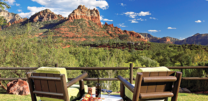 L’Auberge de Sedona has five room options and several spaces suitable for intimate to medium-sized events.