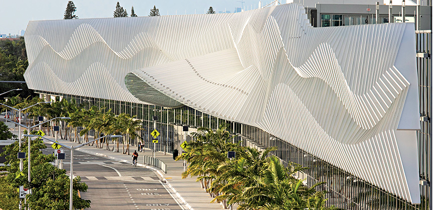 The Miami Beach Convention Center recently completed a major renovation.
