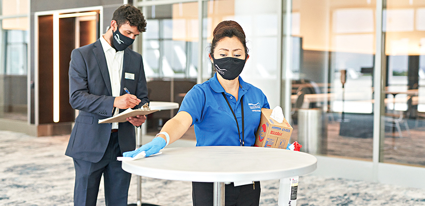 The Miami Beach Convention Center has implemented policies to minimize risk and protect the health of attendees.