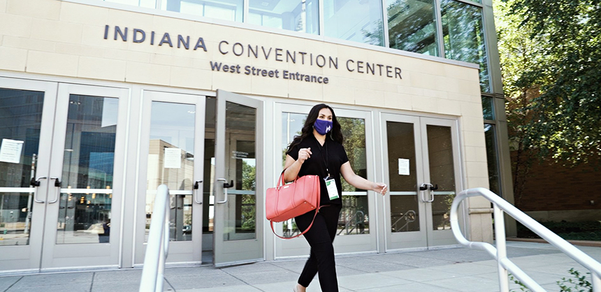 Indianapolis has been working hard to ensure safe meetings, investing more than $7 million in health and safety improvements inside Indiana Convention Center. Photo Courtesy of Chris Gahl