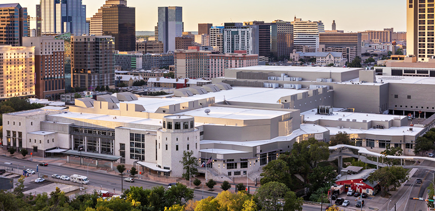 The Austin Convention Center in Austin, TX.