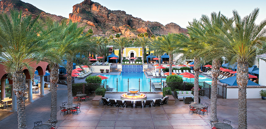 Omni Scottsdale Resort & Spa at Montelucia was selected for HPN Global’s annual conference in December. There were daily health screenings and many sessions were held outdoors.