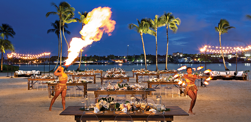 Atlantis, Paradise Island in the Bahamas has memorable entertainment.