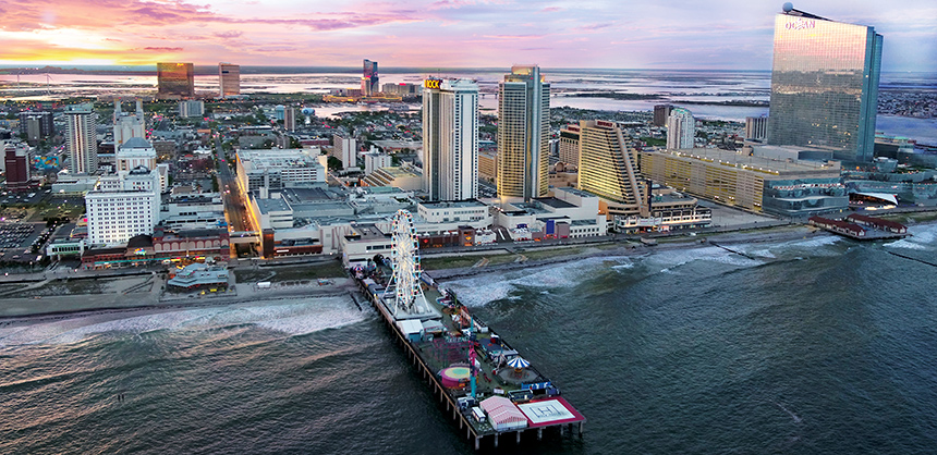 The Wheel at Steel Pier sits prominently on Steel Pier in Atlantic City.